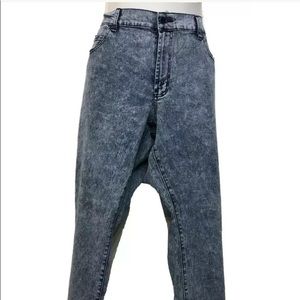 Diane Gilman Blue Acid Wash Petite Plus Jeans 20PW
